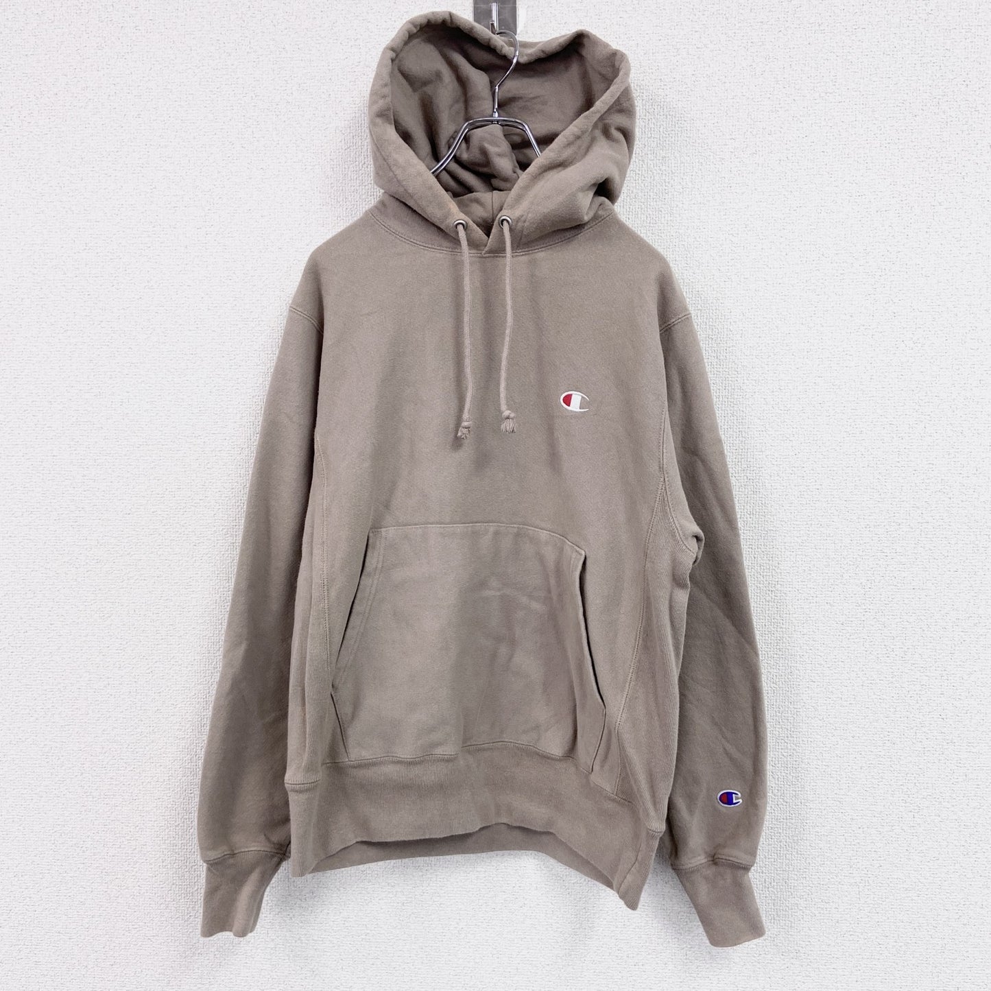 Champion　チャンピオン　リバースウィーブ　スウェットパーカー/フーディー　ベージュ　Sサイズ