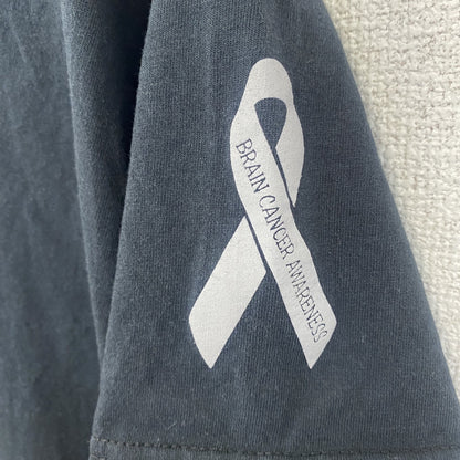 古着 used　PORT&COMPANY　半袖プリントTシャツ　Mad‘s Last Nerve　クルーネック　黒　Lサイズ