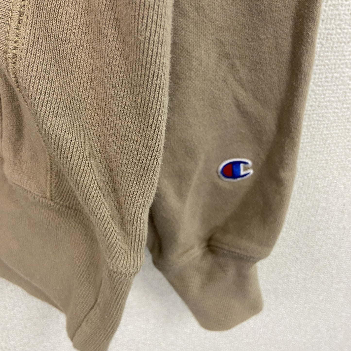 Champion　チャンピオン　リバースウィーブ　スウェットパーカー/フーディー　ベージュ　Sサイズ