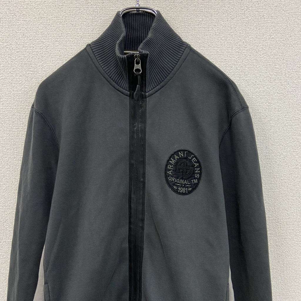 ARMANI JEANS 　アルマーニ ジーンズ　フルジップスウェットジャケット　ダークグレー　Mサイズ　