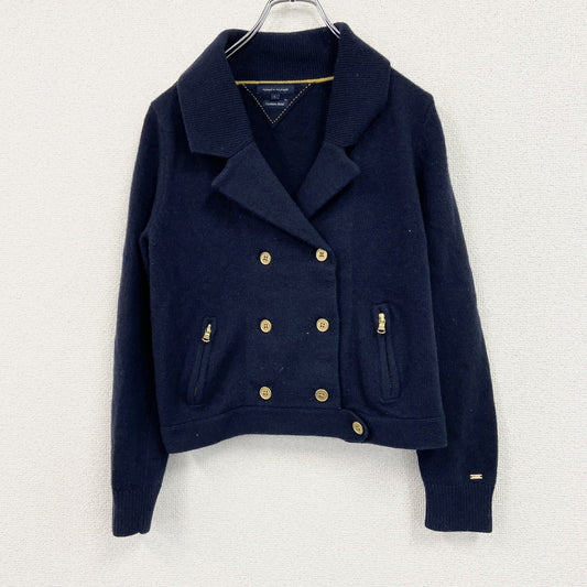 TOMMY HILFIGER　トミーヒルフィガー　ピーコート　カシミヤ　紺　ネイビー　Lサイズ