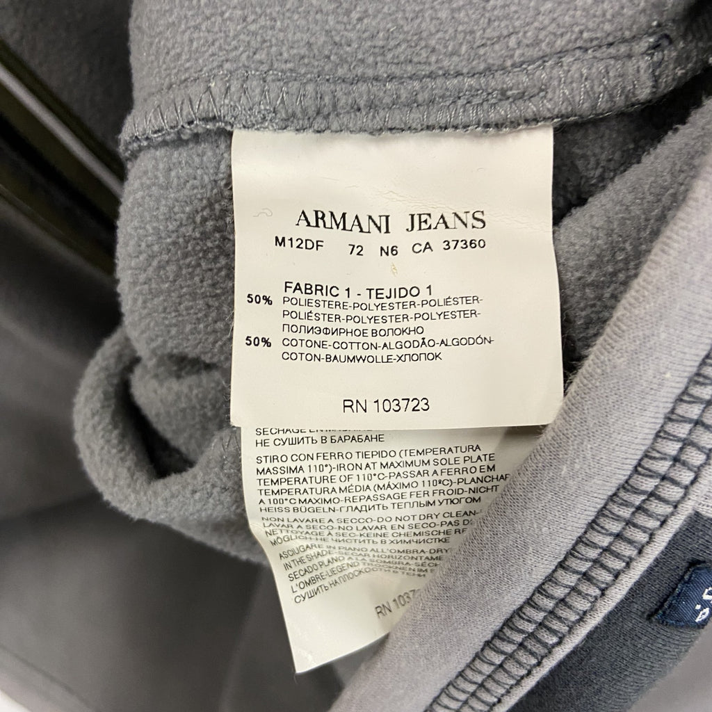 ARMANI JEANS 　アルマーニ ジーンズ　フルジップスウェットジャケット　ダークグレー　Mサイズ　