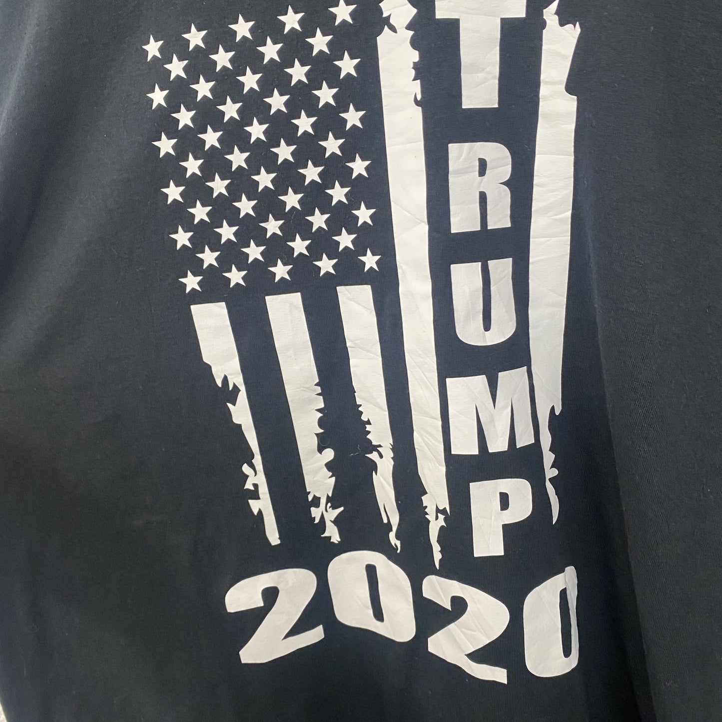古着 used　JERZEES　半袖プリントTシャツ　ドナルド・トランプ　TRUMP　2020　クルーネック　黒　XLサイズ