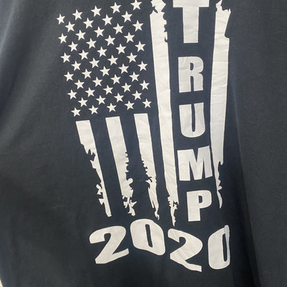 古着 used　JERZEES　半袖プリントTシャツ　ドナルド・トランプ　TRUMP　2020　クルーネック　黒　XLサイズ