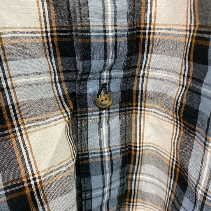 Carhartt　カーハート　半袖ボタンダウンシャツ　チェック柄　オンブレチェック　青　ブルー　2XLサイズ