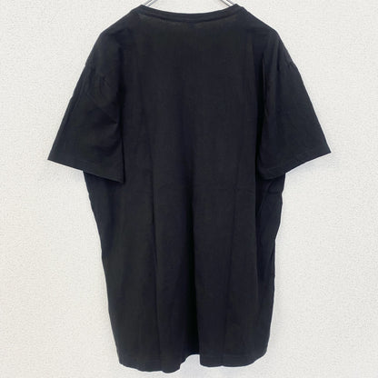 古着 used　NEXT LEVEL APPAREL　半袖プリントロゴTシャツ　レトロデザイン　Vネック　黒　ブラック　Lサイズ