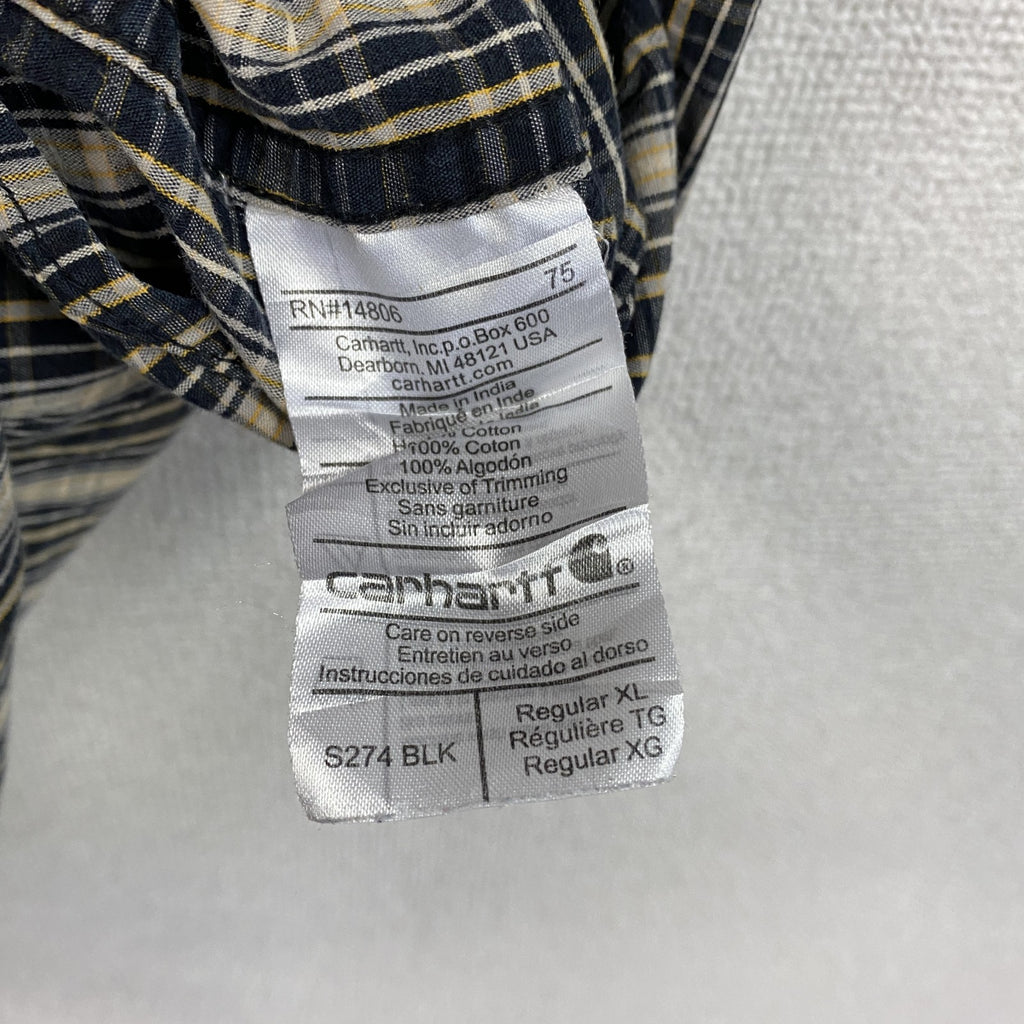 Carhartt　カーハート　半袖ボタンダウンシャツ　チェック柄　XLサイズ