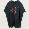 古着 used　REGENT　半袖プリントTシャツ　Bull fight　レトロデザイン　クルーネック　黒　ブラック　XLサイズ