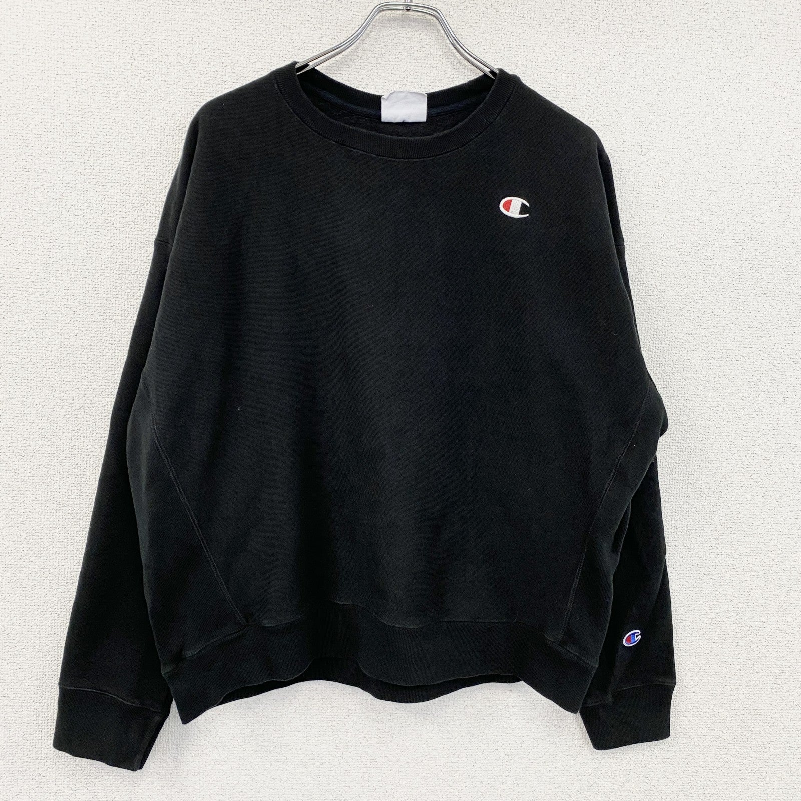 Champion　チャンピオン　リバースウィーブ　スウェット/トレーナー　黒　ブラック　2XLサイズ