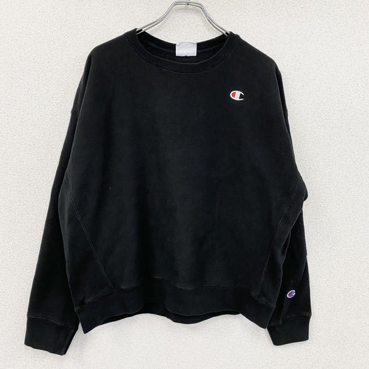Champion　チャンピオン　リバースウィーブ　スウェット/トレーナー　黒　ブラック　2XLサイズ