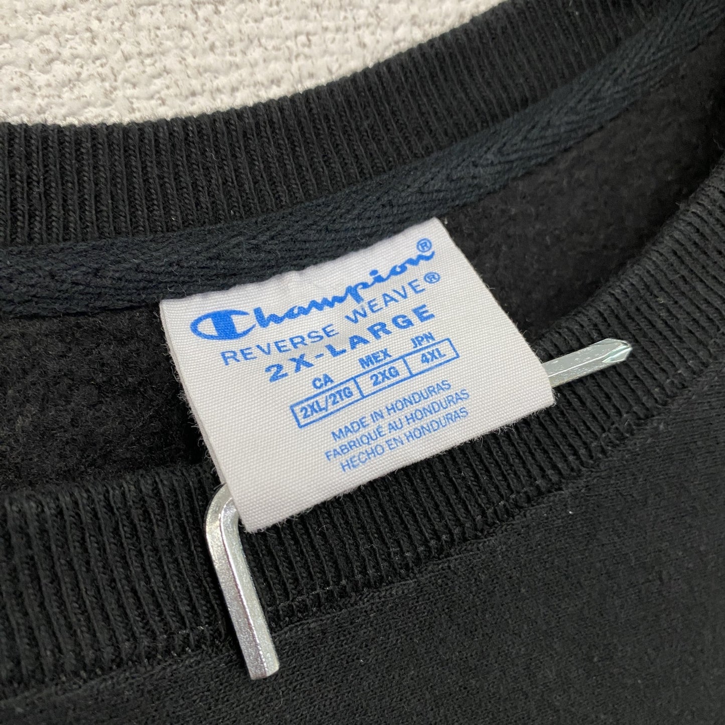 Champion　チャンピオン　リバースウィーブ　スウェット/トレーナー　黒　ブラック　2XLサイズ