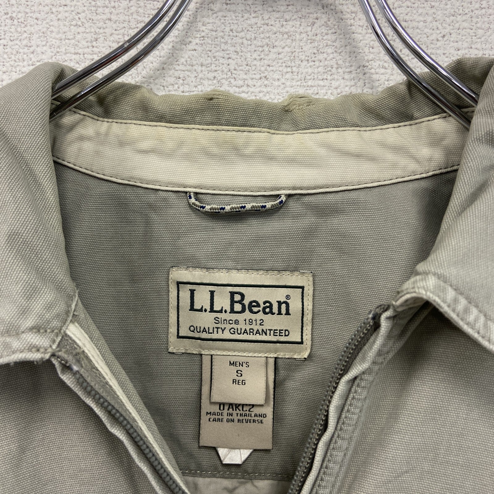 00s～　L.L.Bean　エルエルビーン　ブルゾン/スイングトップ　ヴィンテージ　グレージュ　Sサイズ
