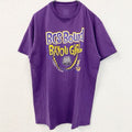 古着 used　半袖プリントTシャツ　BCS　BOUND　BAYOU　GIRL　レトロデザイン　パープル　紫　Lサイズ