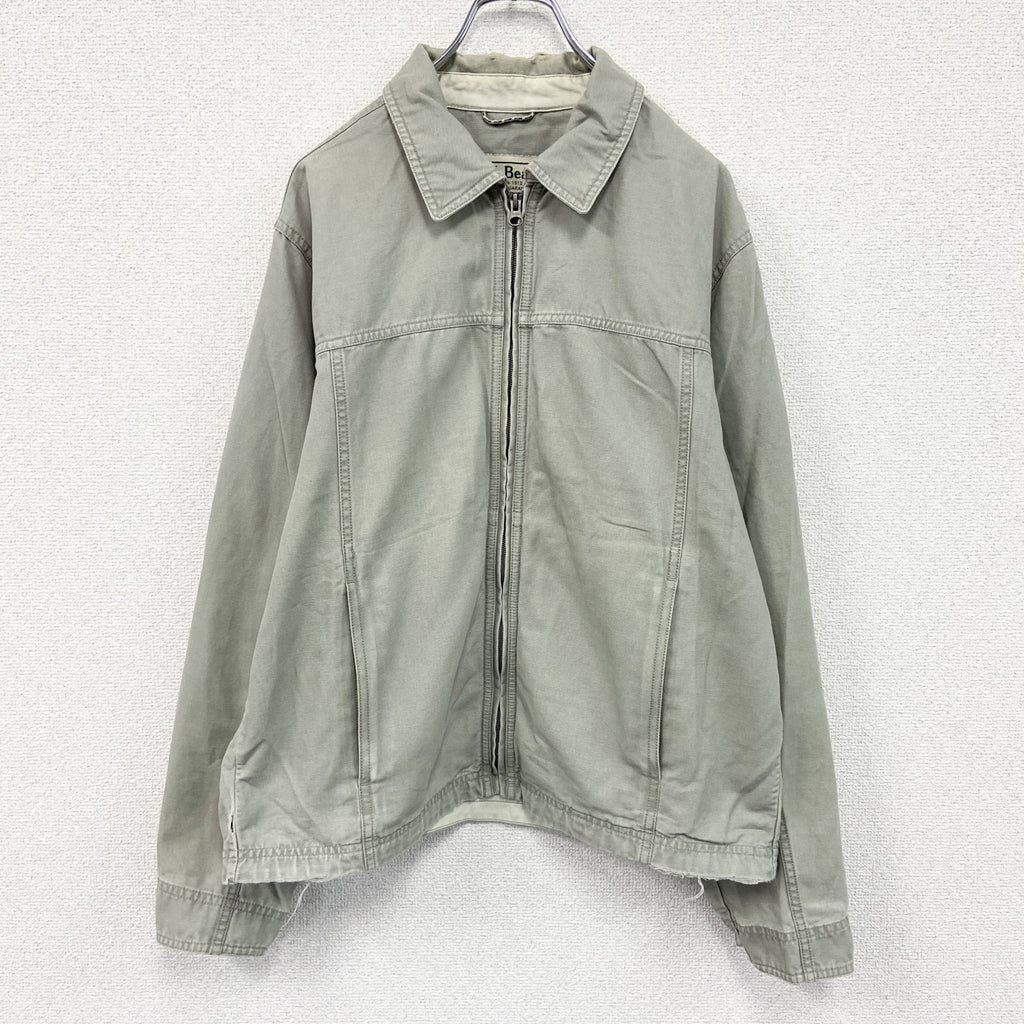 00s～　L.L.Bean　エルエルビーン　ブルゾン/スイングトップ　ヴィンテージ　グレージュ　Sサイズ