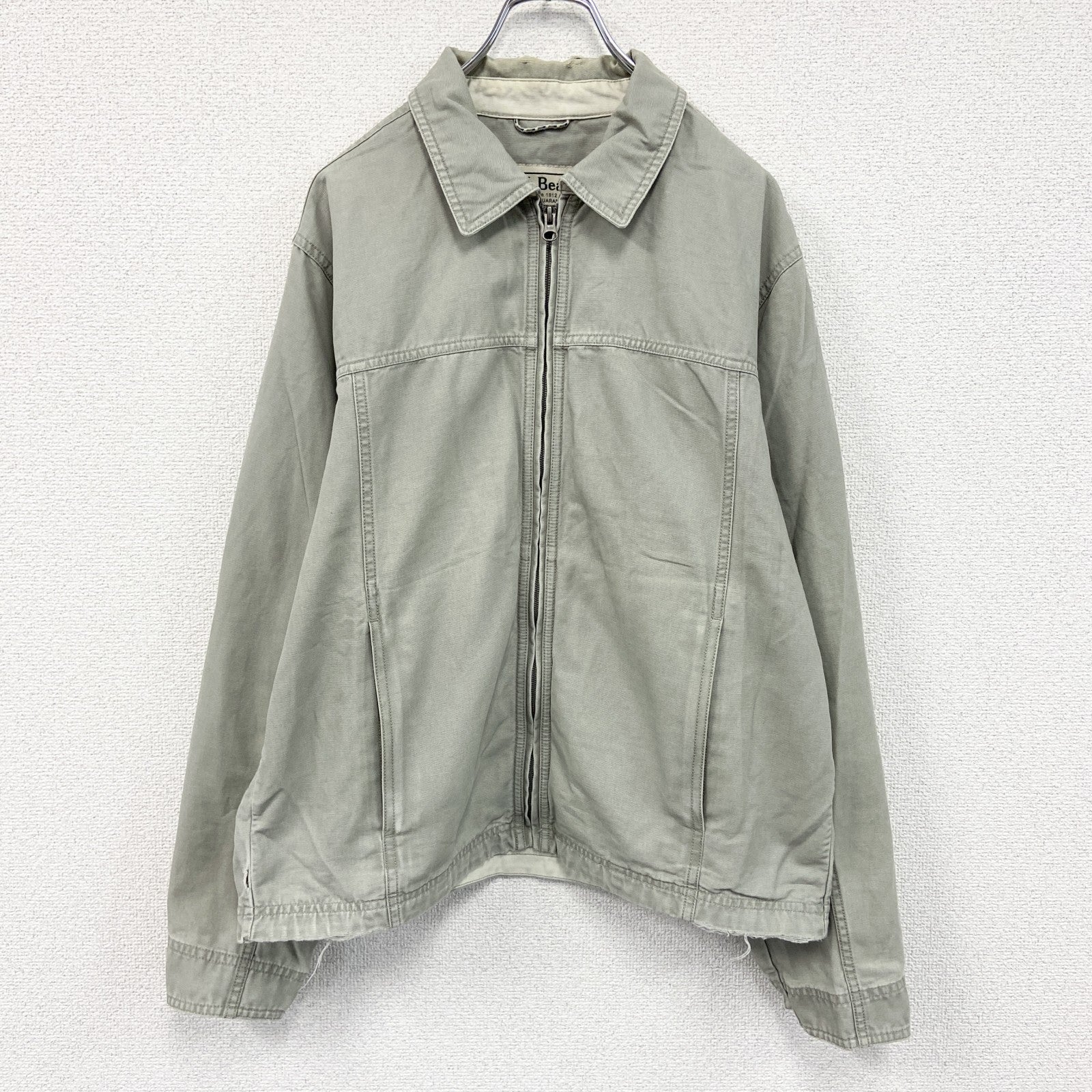 00s～　L.L.Bean　エルエルビーン　ブルゾン/スイングトップ　ヴィンテージ　グレージュ　Sサイズ