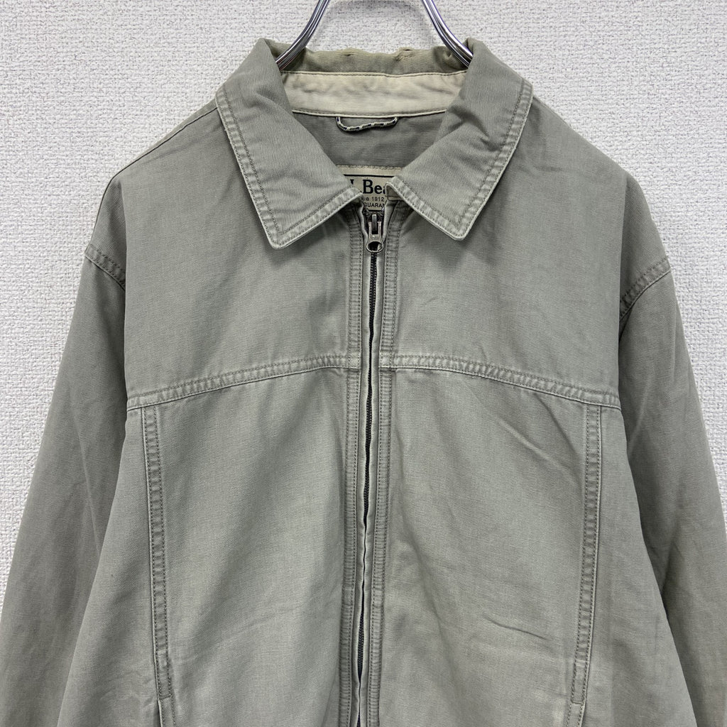 00s～　L.L.Bean　エルエルビーン　ブルゾン/スイングトップ　ヴィンテージ　グレージュ　Sサイズ
