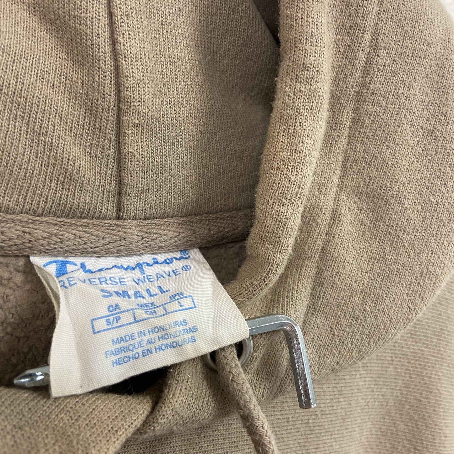 Champion　チャンピオン　リバースウィーブ　スウェットパーカー/フーディー　ベージュ　Sサイズ