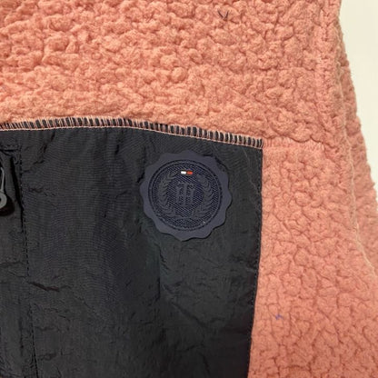 古着 used　TOMMY HILFIGER トミーヒルフィガー　長袖フリースジャケット　ボア　ハイネック　ピンク　Mサイズ