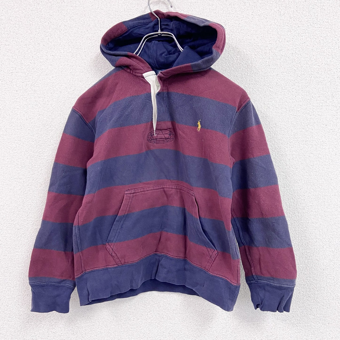 90s～　POLO by RALPH LAUREN　ラルフローレン　スウェットパーカー/フーディー　ラガーデザイン　Sサイズ