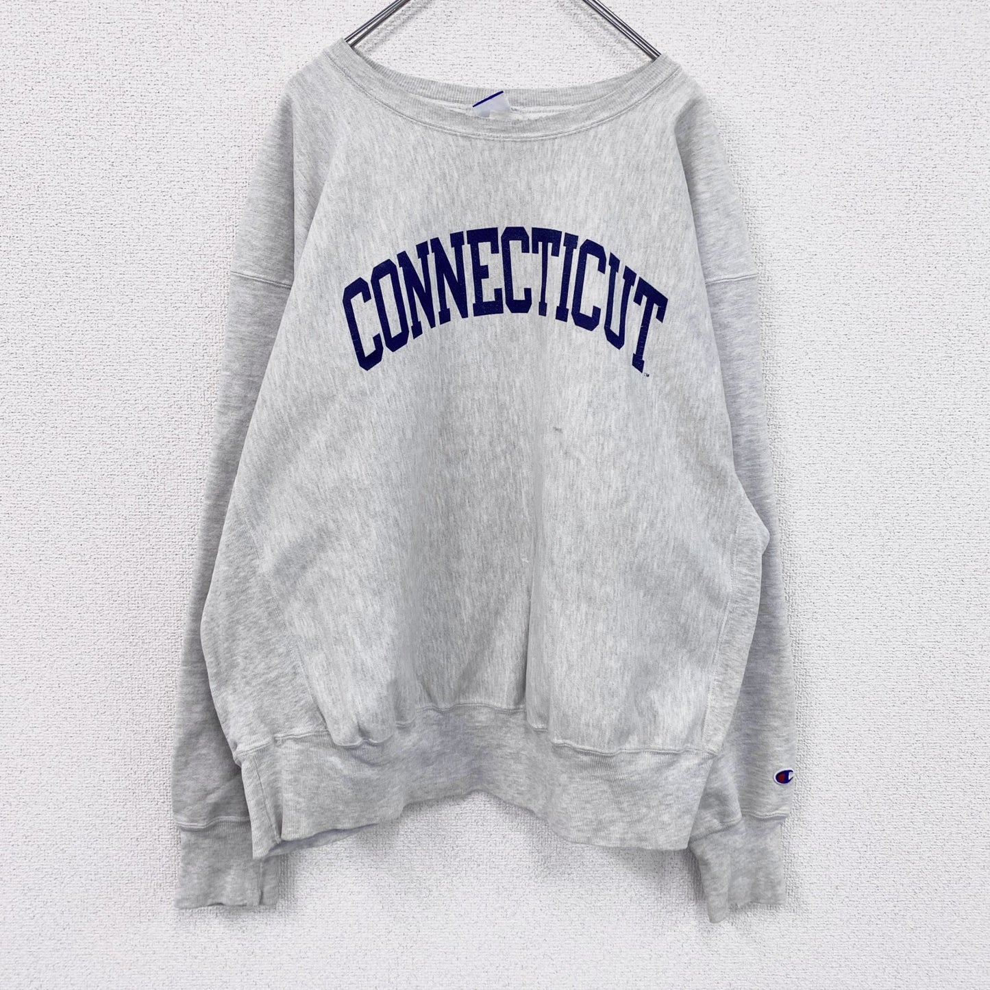 90s　Champion　チャンピオン　リバースウィーブ　スウェット/トレーナー　刺繍タグ　霜降りグレー　XLサイズ