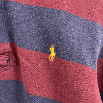 90s～　POLO by RALPH LAUREN　ラルフローレン　スウェットパーカー/フーディー　ラガーデザイン　Sサイズ