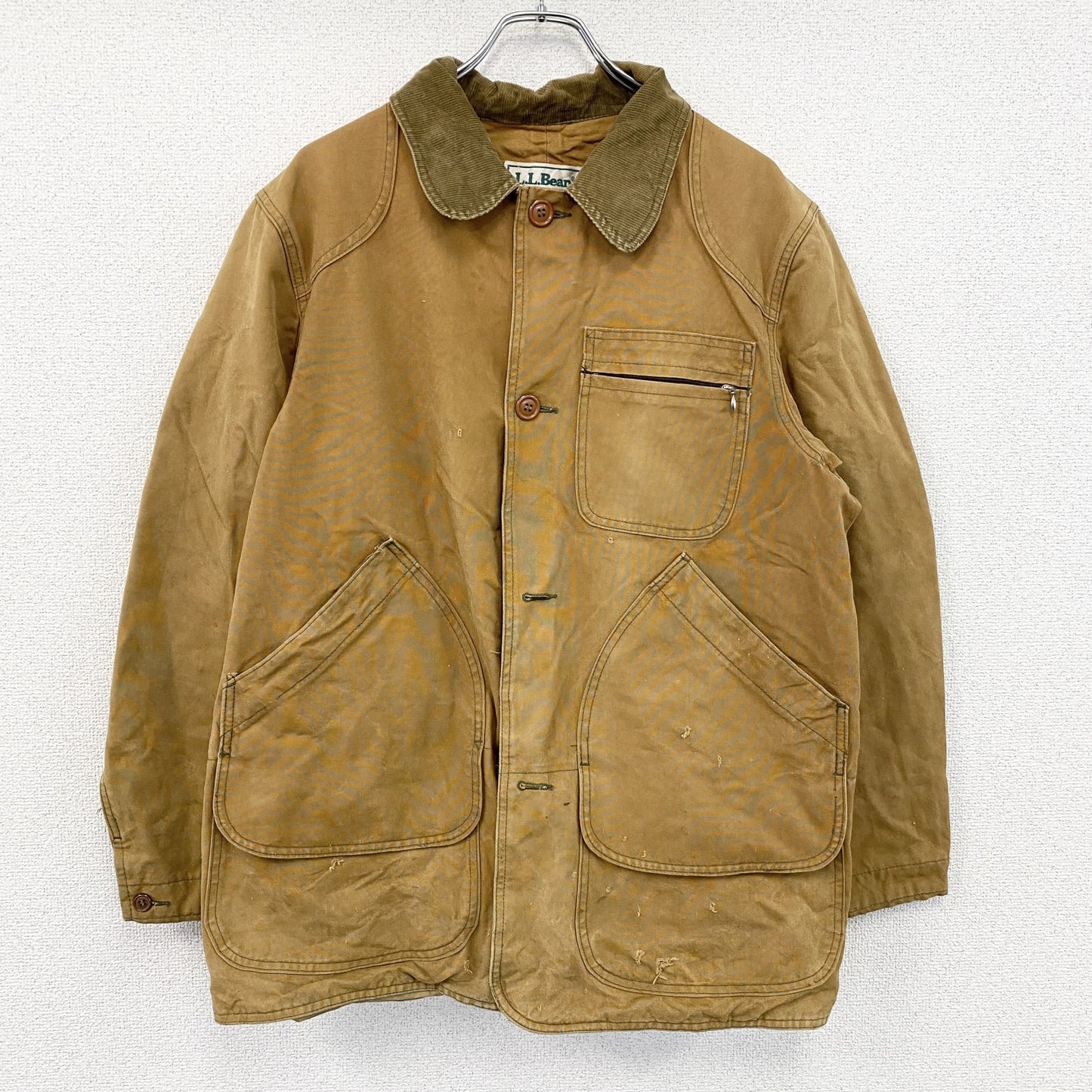 ～80s　L.L.Bean　エルエルビーン　ハンティングジャケット　コーデュロイカラー　茶色　ブラウン　Mサイズ　