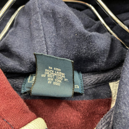 90s～　POLO by RALPH LAUREN　ラルフローレン　スウェットパーカー/フーディー　ラガーデザイン　Sサイズ