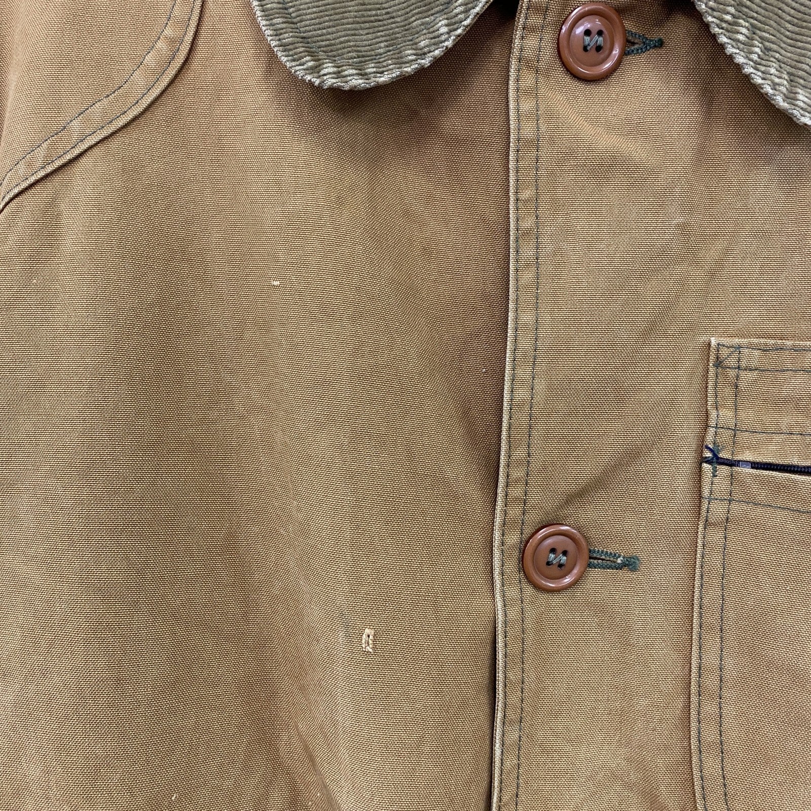 ～80s　L.L.Bean　エルエルビーン　ハンティングジャケット　コーデュロイカラー　茶色　ブラウン　Mサイズ　