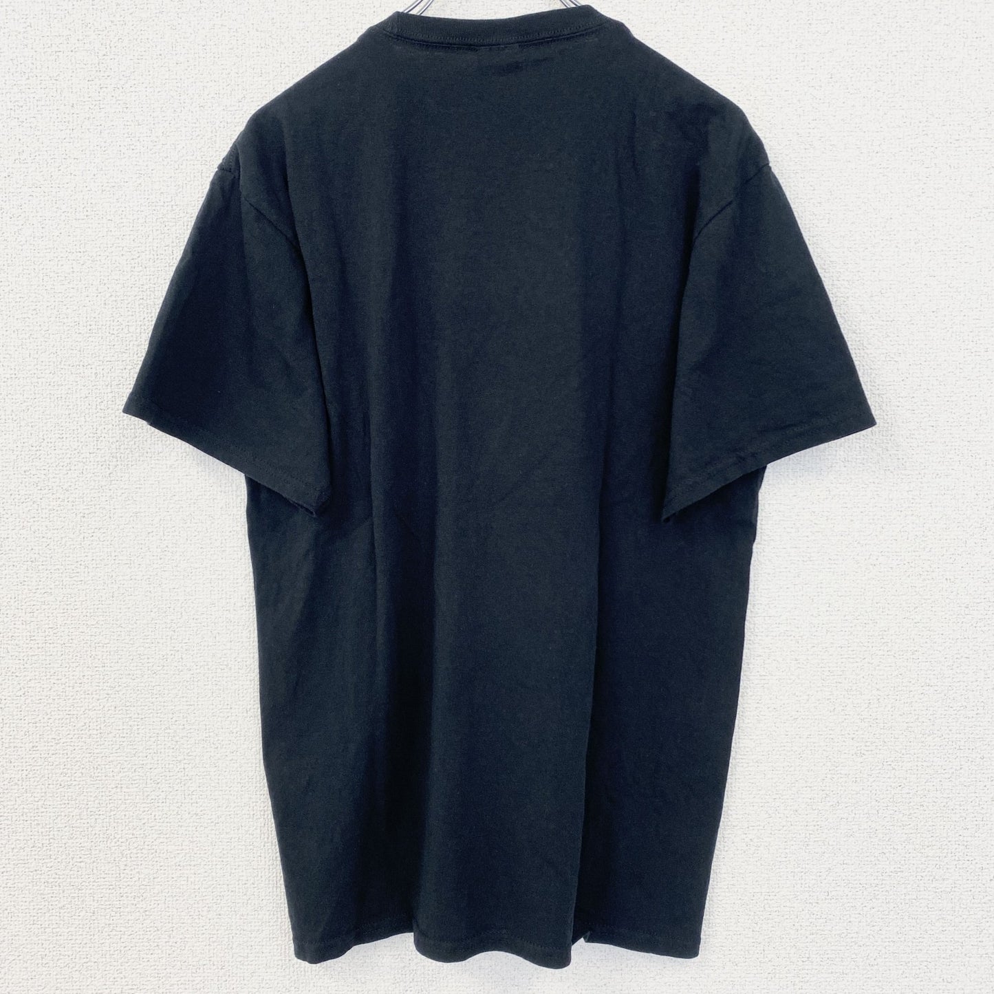 古着 used　PORT＆COMPANY　半袖プリントロゴTシャツ　クルーネック　POLAR BEARS　レトロ　黒　Mサイズ
