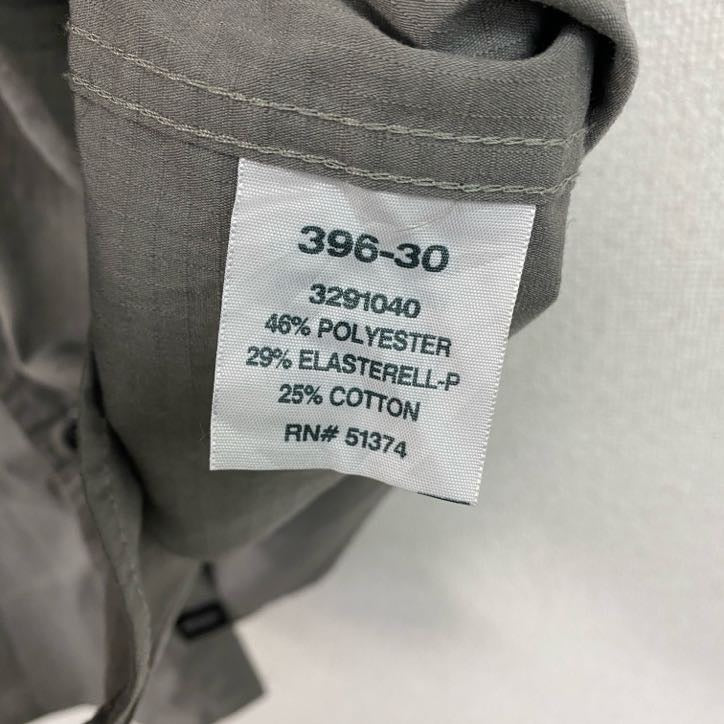 Carhartt　カーハート　半袖ワークシャツ　ボタンダウンシャツ　ダブルポケット　灰色　グレー　XLサイズ