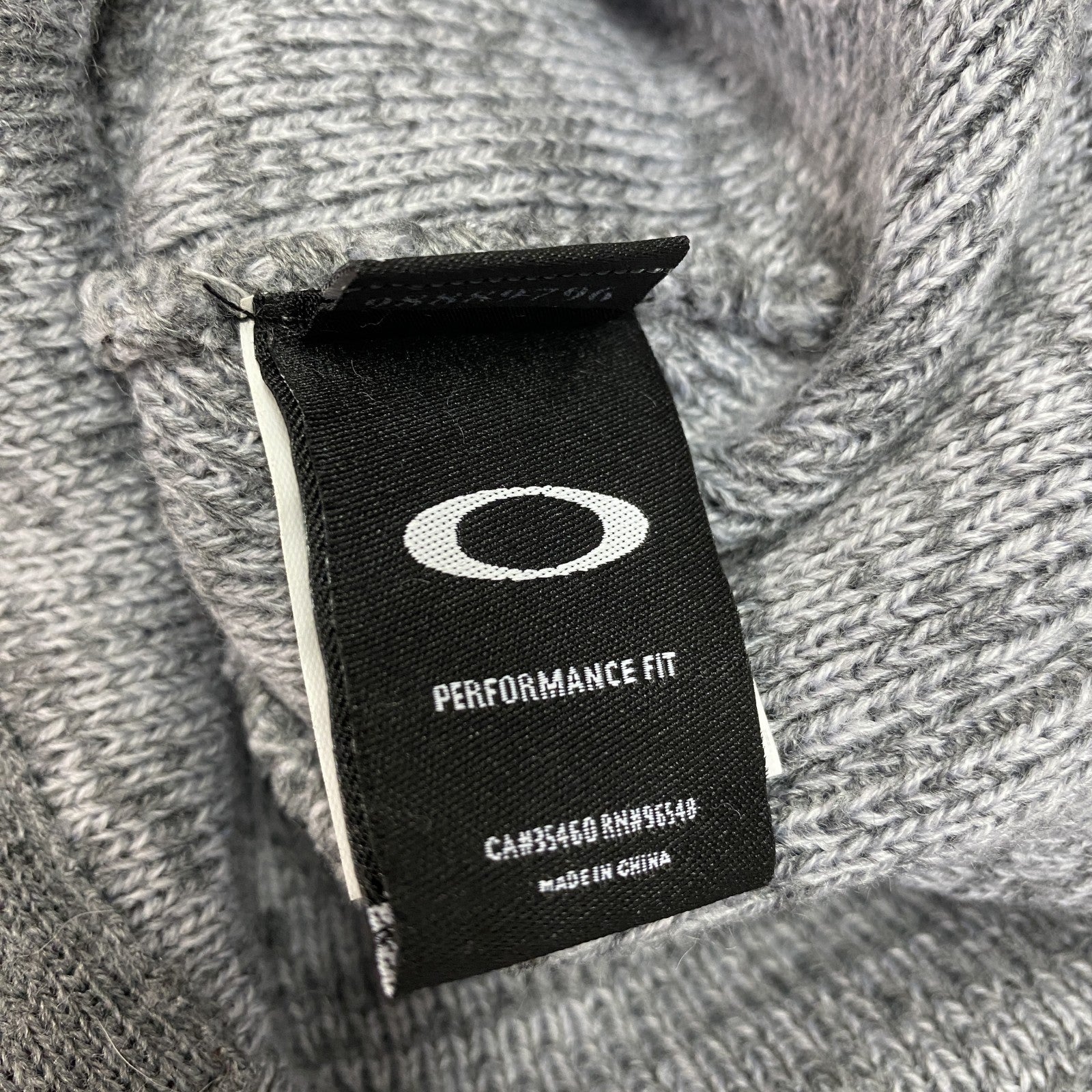 OAKLEY　オークリー　ニットキャップ　ビーニー　灰色　グレー　古着