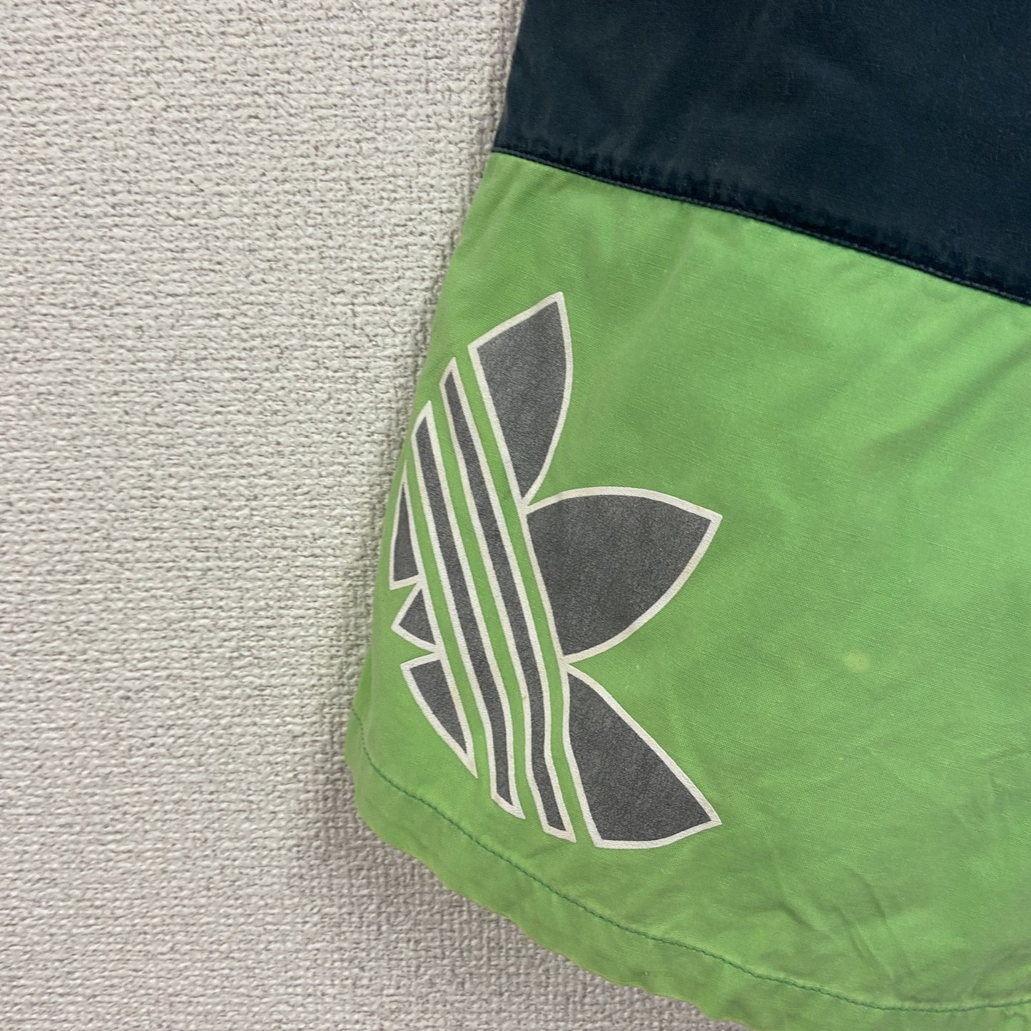 ～80s　adidas　アディダス　デサント　ハーフパンツ/ショートパンツ　バイカラー　グリーン　ネイビー　Mサイズ