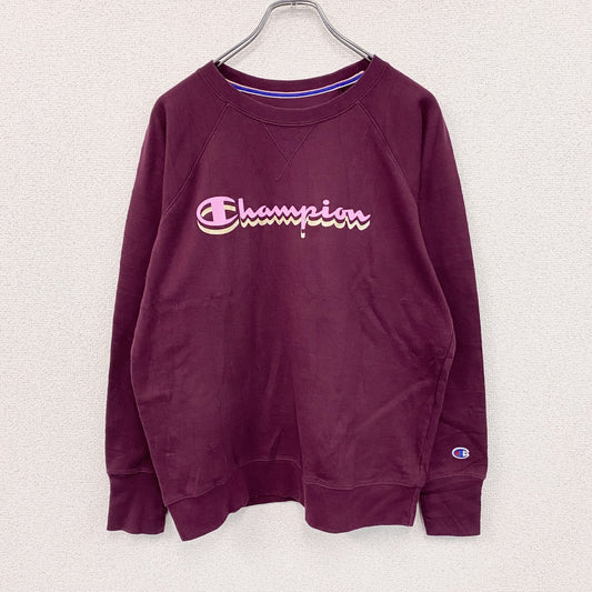 Champion　チャンピオン　スウェット/トレーナー　赤紫　ボルドー　ワインレッド　Ｌサイズ