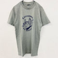 古着 used Hanes　ヘインズ　TOP　T　半袖プリントTシャツ　シングルステッチ　ヴィンテージ　90s　グレー　Mサイズ