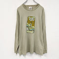 90s　NIKE ACG　ナイキエーシージー　長袖プリントTシャツ/ロンT　ヴィンテージ　ベージュ　Sサイズ