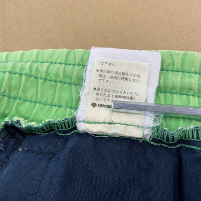 ～80s　adidas　アディダス　デサント　ハーフパンツ/ショートパンツ　バイカラー　グリーン　ネイビー　Mサイズ