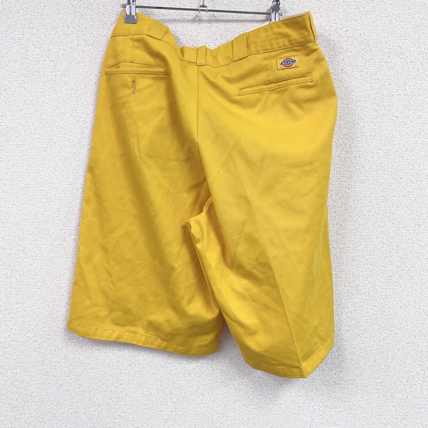90s　Dickies　ディッキー　ワークパンツ　ハーフパンツ/ショートパンツ　ジップフライ　ヴィンテージ　黄色　イエロー