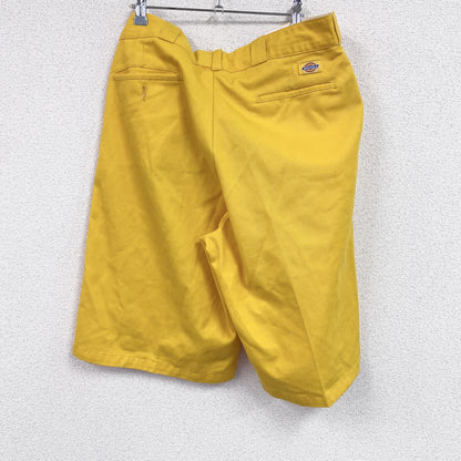 90s　Dickies　ディッキー　ワークパンツ　ハーフパンツ/ショートパンツ　ジップフライ　ヴィンテージ　黄色　イエロー