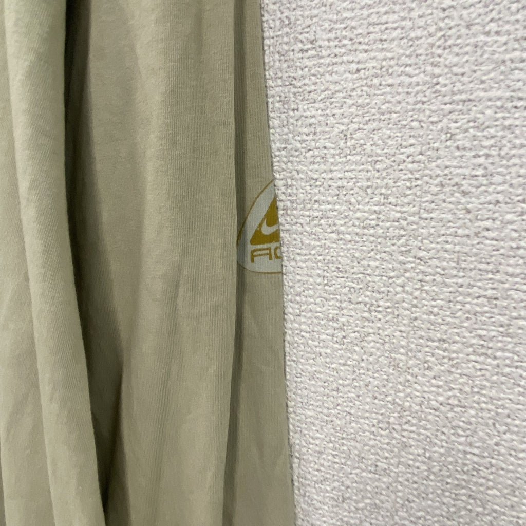90s　NIKE ACG　ナイキエーシージー　長袖プリントTシャツ/ロンT　ヴィンテージ　ベージュ　Sサイズ