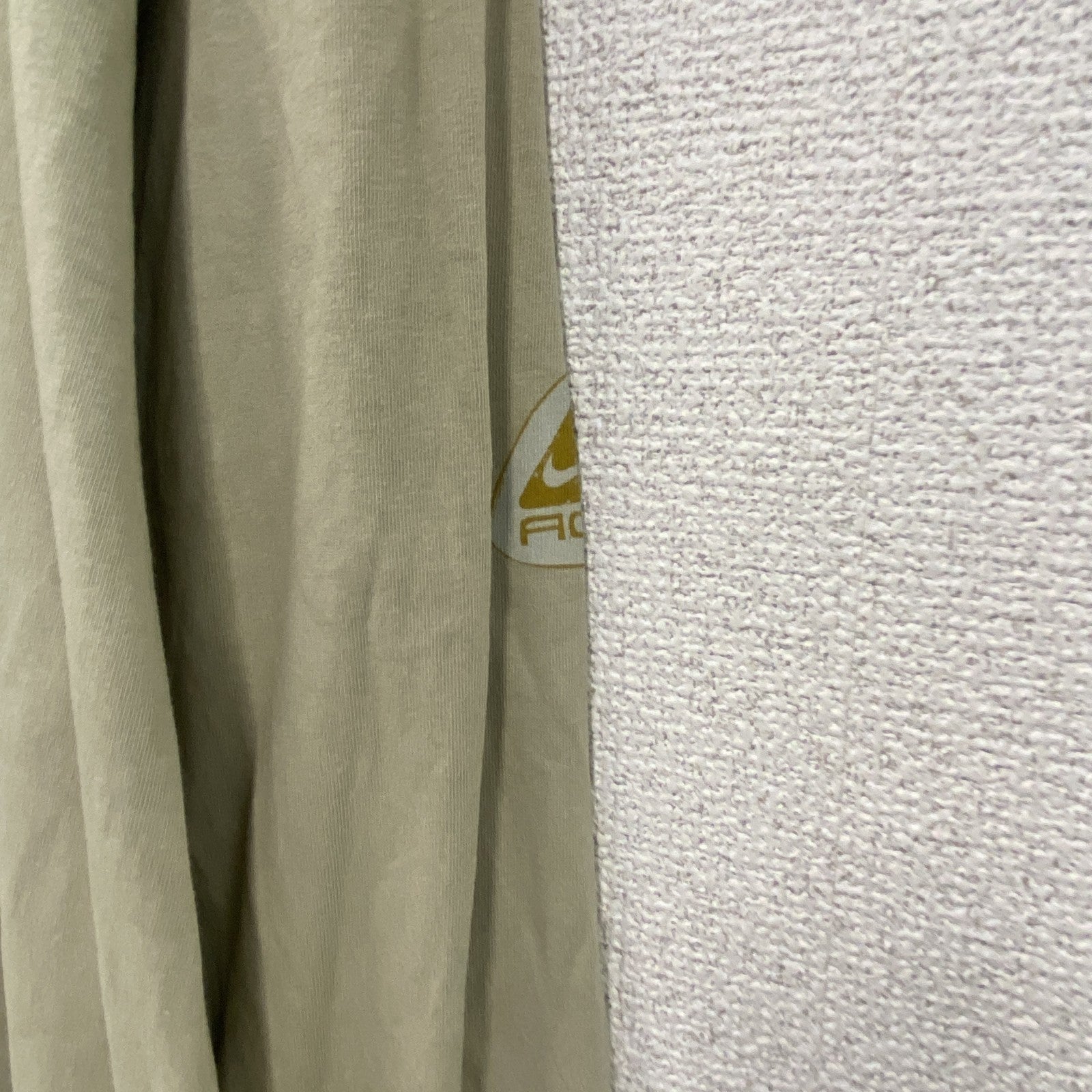 90s　NIKE ACG　ナイキエーシージー　長袖プリントTシャツ/ロンT　ヴィンテージ　ベージュ　Sサイズ
