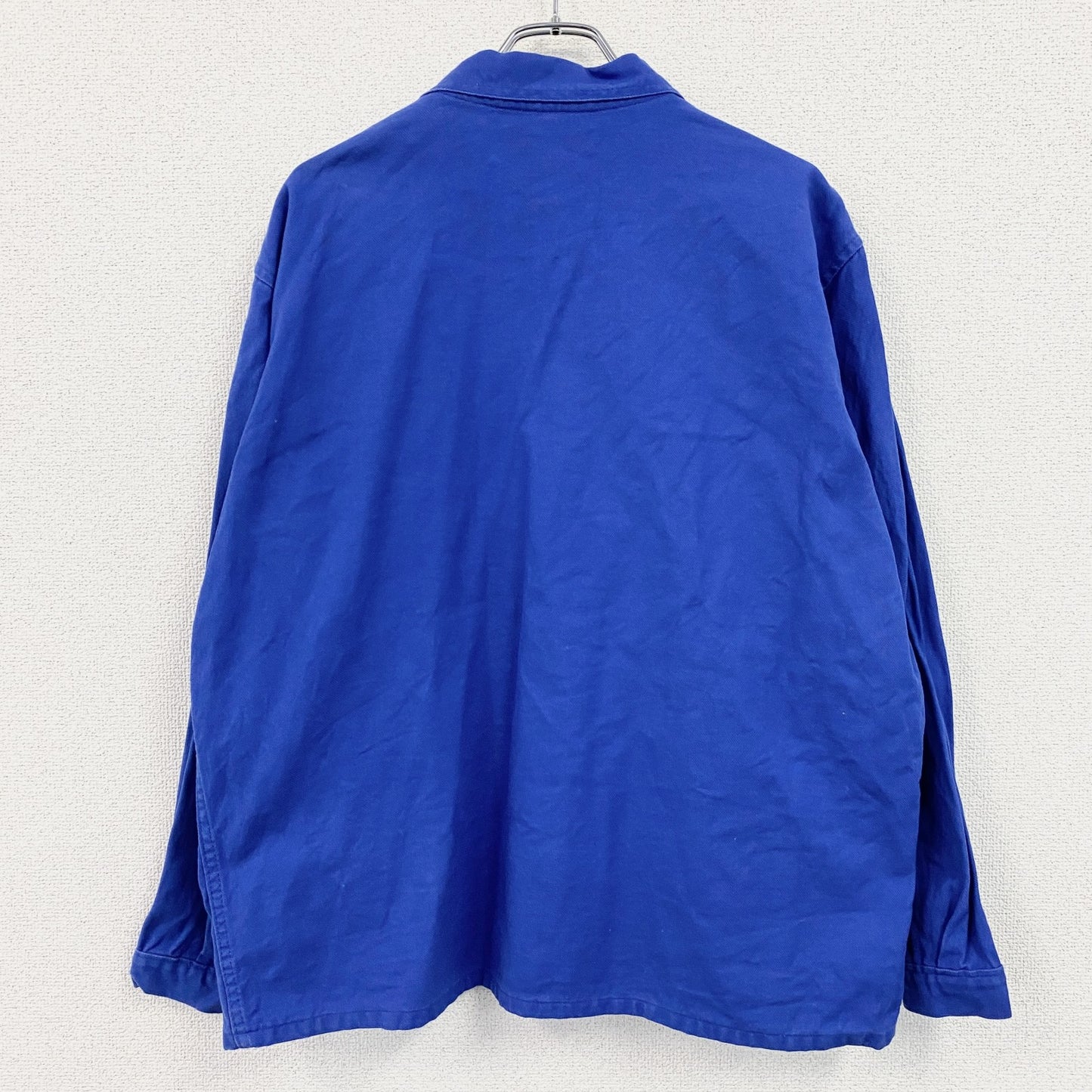 SANFOR　サンフォー　ユーロワークジャケット　比翼仕立て　ヴィンテージ　青　ブルー　50サイズ