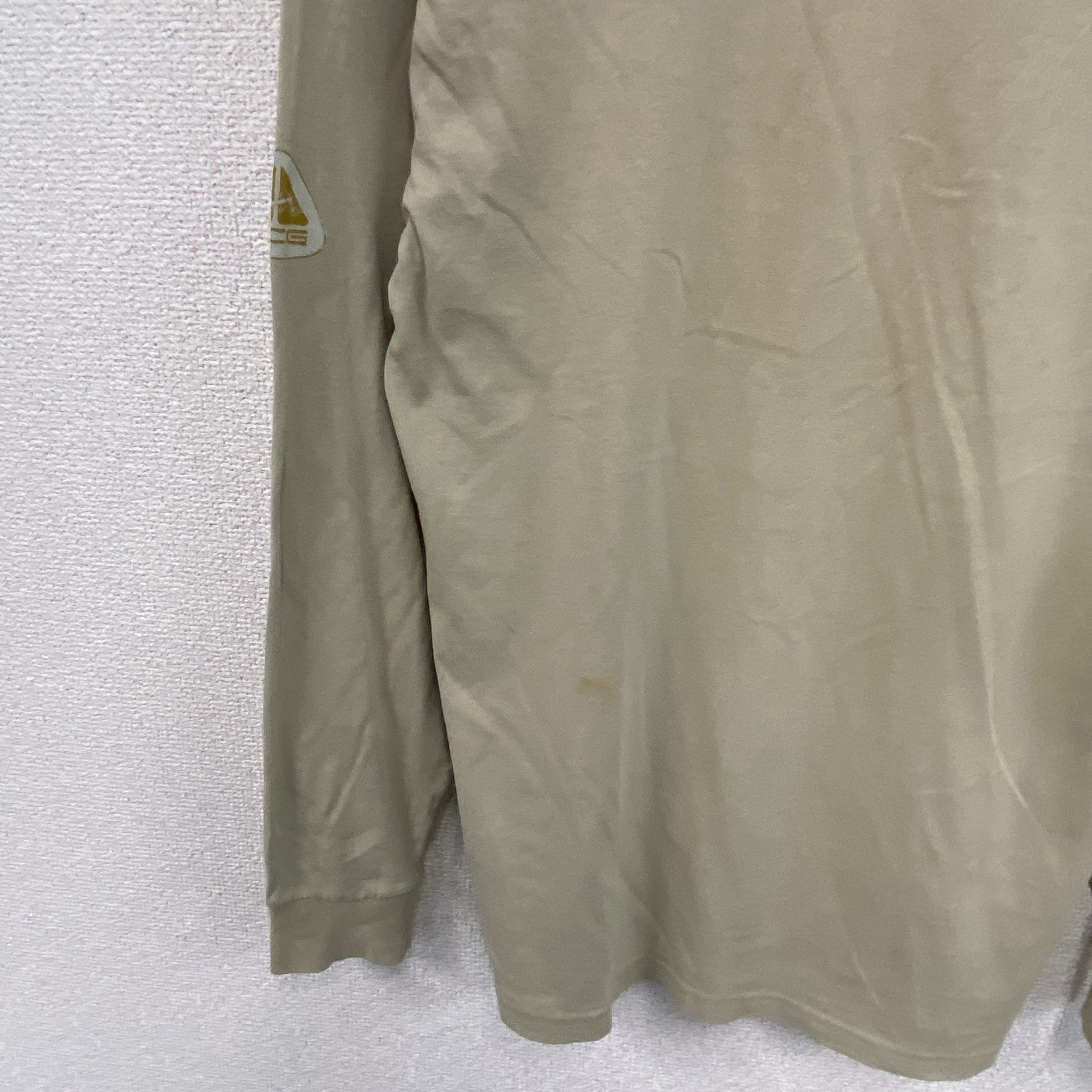 90s　NIKE ACG　ナイキエーシージー　長袖プリントTシャツ/ロンT　ヴィンテージ　ベージュ　Sサイズ