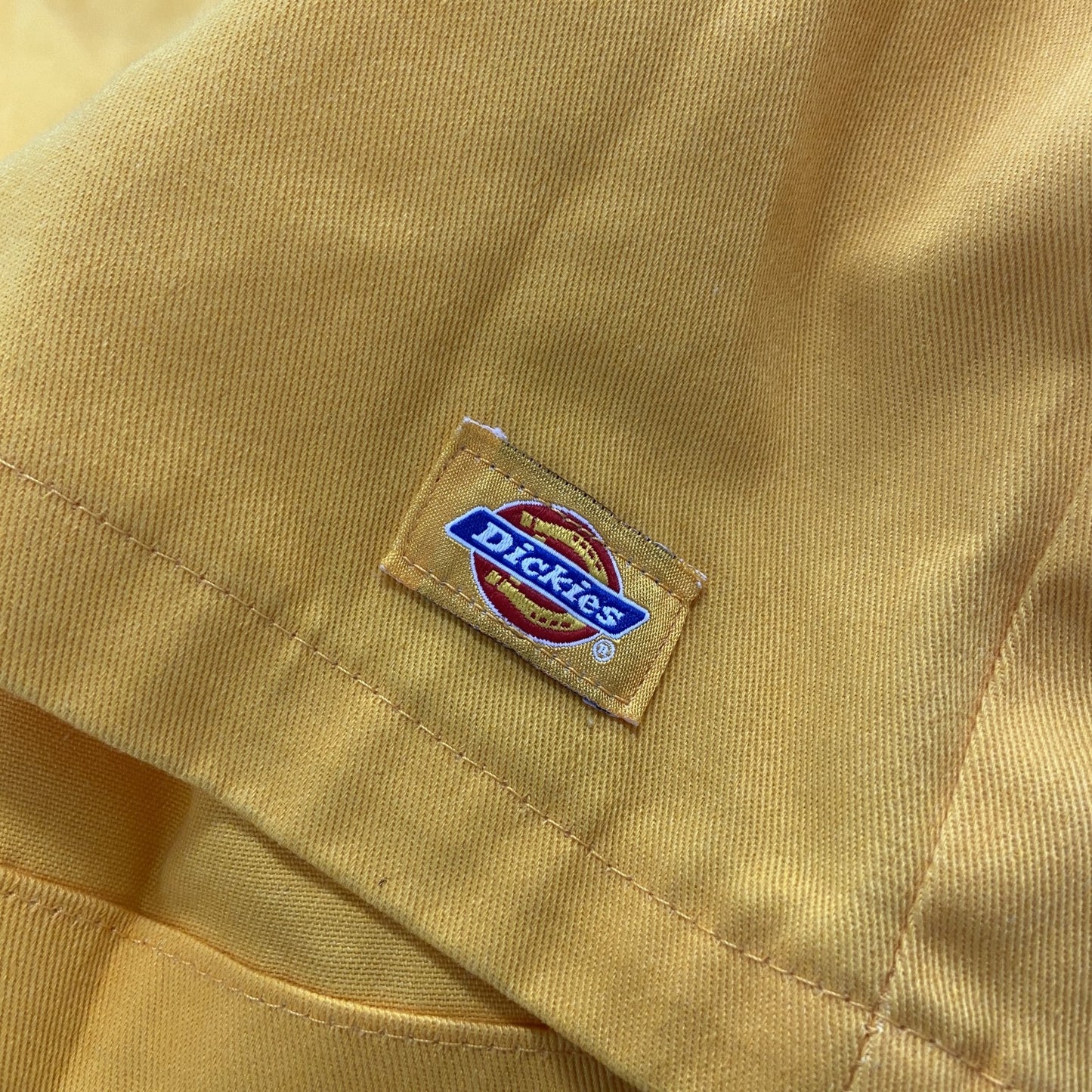 90s　Dickies　ディッキー　ワークパンツ　ハーフパンツ/ショートパンツ　ジップフライ　ヴィンテージ　黄色　イエロー