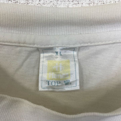 古着 used Hanes　ヘインズ　TOP　T　半袖プリントTシャツ　KVB　125　電車　白　ホワイト　XLサイズ