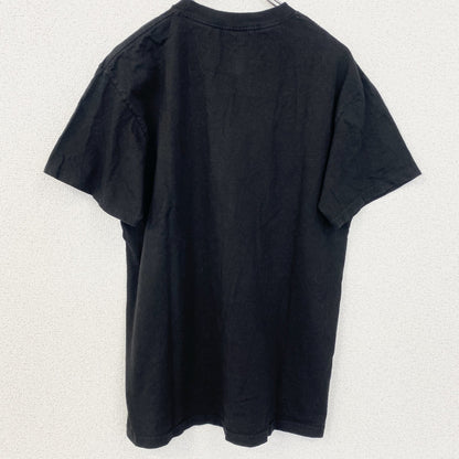 古着 used　ALSTYlE　アルスタイル　半袖プリントロゴTシャツ　クルーネック　レトロデザイン　黒　ブラック　Mサイズ