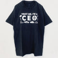 古着 used　ComfortSoft　HANES　半袖プリントTシャツ　クルーネック　レトロデザイン　黒　ブラック　Lサイズ　
