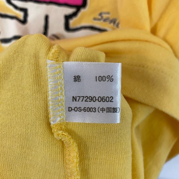 90s～　PEANUTS　スヌーピー　半袖プリントTシャツ　ヴィンテージ　黄　イエロー