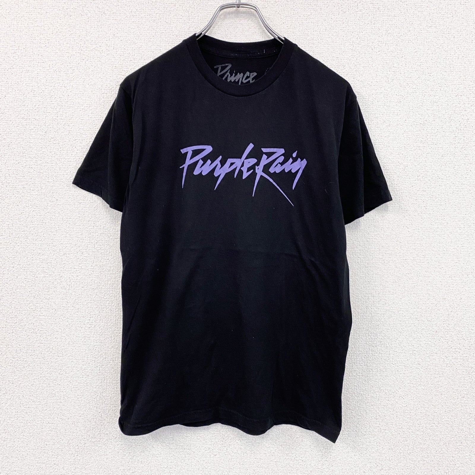 Prince　半袖プリントTシャツ　Purple Rain　ムービーT　黒　ブラック　Mサイズ