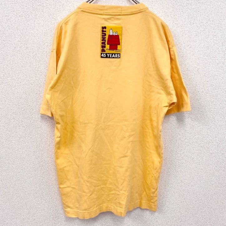 90s～　PEANUTS　スヌーピー　半袖プリントTシャツ　ヴィンテージ　黄　イエロー