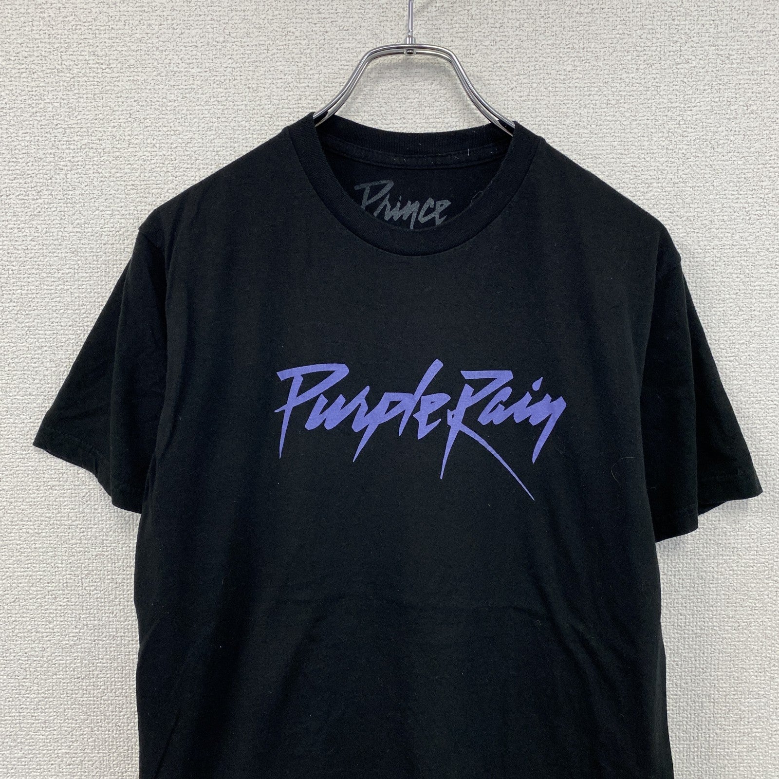 Prince　半袖プリントTシャツ　Purple Rain　ムービーT　黒　ブラック　Mサイズ